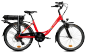 A red Neomouv Step Through City electric bike