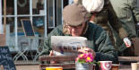 Coffee and a newspaper