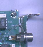 Detail showing NaTKiT1 board modification