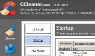 CCleaner Startup editor