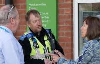 Crime prevention advice at the Saxmundham Waitrose