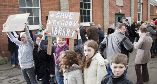 Stradbroke library protest