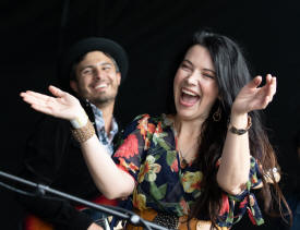 Candace Lacina at the Maverick Festival in Easton