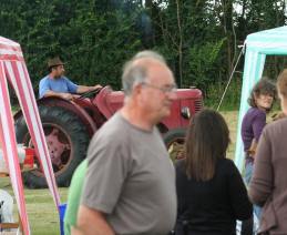 A vintage tractor