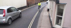 yellow lines in Wickham Market